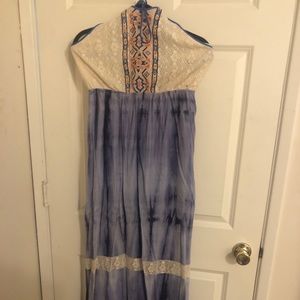 Boho Tie Dye Maxi Dress